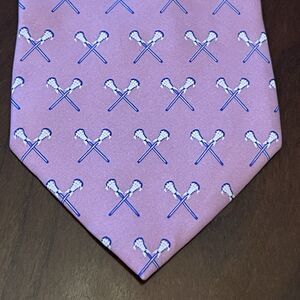 Zululax Pink Blue Hand Made 100% Silk Made In China lacrosse stick Print